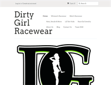 Tablet Screenshot of dirtygirlracewear.com